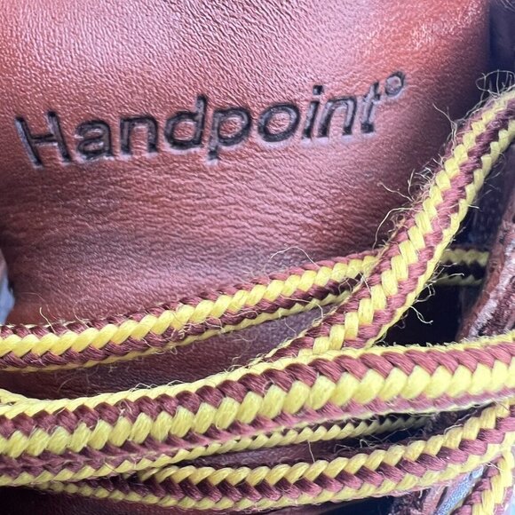 Handpoint Suretrack 4" Men Size 9EE 82994 Brown Tan Leather Oxford Work Shoes - Picture 13 of 14